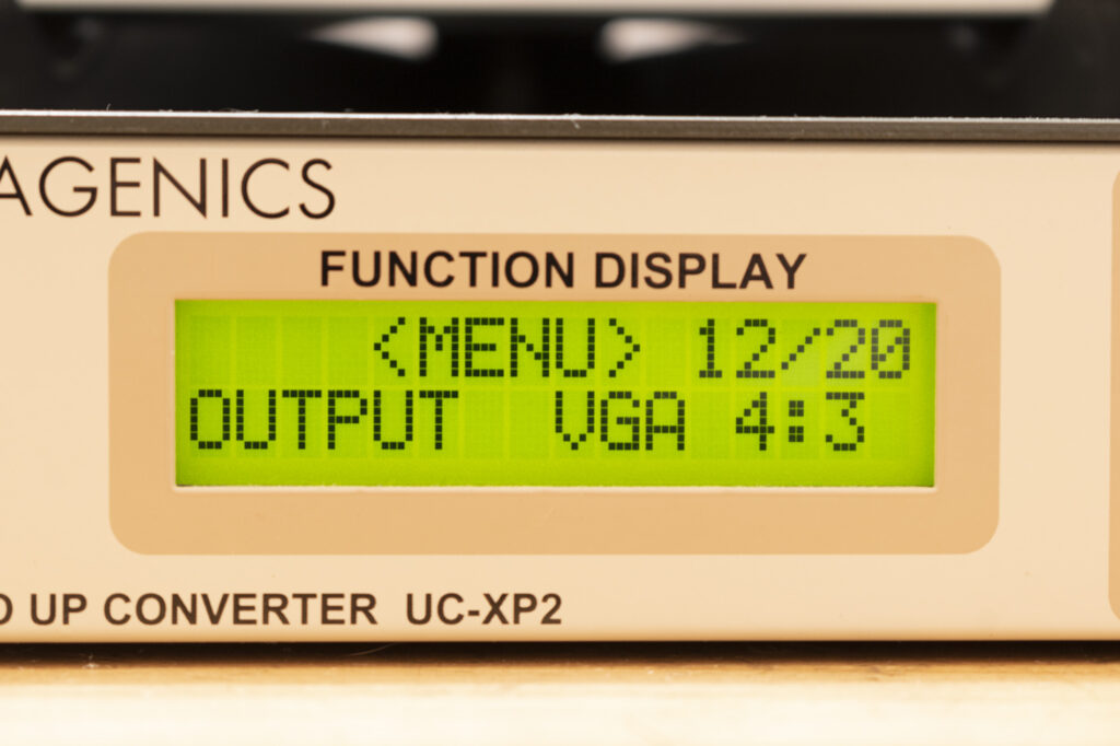 UC-XP2の出力解像度をVGA 4:3にセット